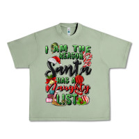 Oil Green i am the reason santa has a naughty list Urban Heavy Tee - MaliasSmallBusiness