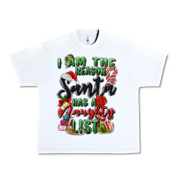 White i am the reason santa has a naughty list Urban Heavy Tee - MaliasSmallBusiness