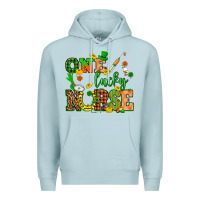 Blue Mist St. Patricks Day one lucky nurse Premium Hoodie - HowdyJamesFarm