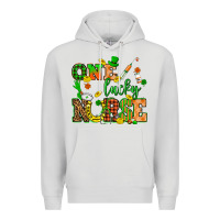 Dove Grey St. Patricks Day one lucky nurse Premium Hoodie - HowdyJamesFarm