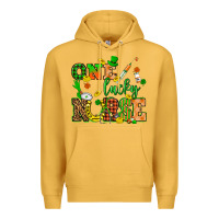 Mustard St. Patricks Day one lucky nurse Premium Hoodie - HowdyJamesFarm