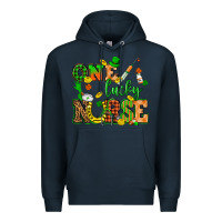 Navy St. Patricks Day one lucky nurse Premium Hoodie - HowdyJamesFarm