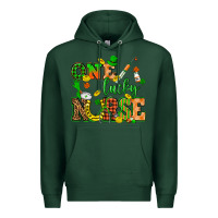 Sports Green St. Patricks Day one lucky nurse Premium Hoodie - HowdyJamesFarm