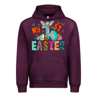 Mauve Wine My 1st Easter Urban Hoodie - CowhideDigitalArt