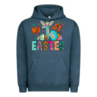 Pigment Midnight Navy My 1st Easter Urban Hoodie - CowhideDigitalArt