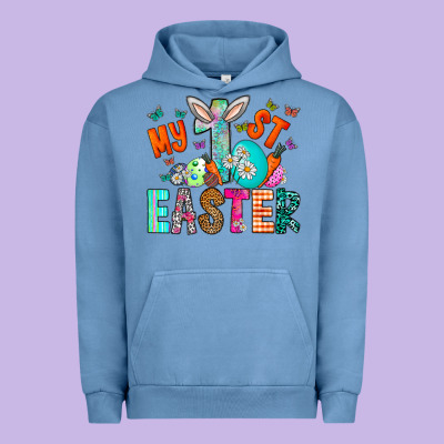 My 1st Easter Urban Hoodie Designed By Cowhidedigitalart