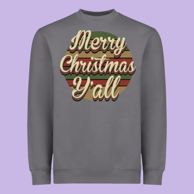 Merry Christmas Y'all Heavyweight Sweatshirt Designed By Bettercallsaul
