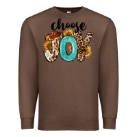 Chestnut Western Choose Joy Premium Sweatshirt - FaDigitalArtStudio