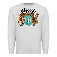Dove Grey Western Choose Joy Premium Sweatshirt - FaDigitalArtStudio