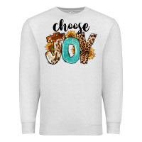 Oatmeal Heather Western Choose Joy Premium Sweatshirt - FaDigitalArtStudio