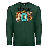 Sports Green Western Choose Joy Premium Sweatshirt - FaDigitalArtStudio