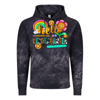 Cloud Black hello kindergarten Vintage Hoodie - NancyCooperArtShop