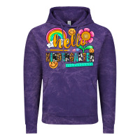 Cloud Purple hello kindergarten Vintage Hoodie - NancyCooperArtShop