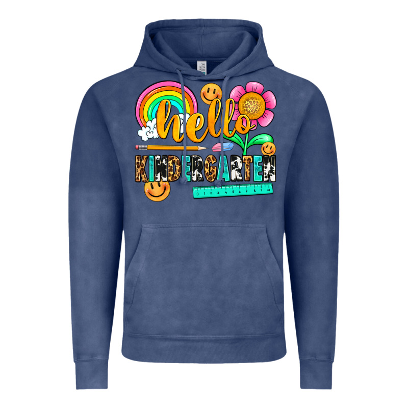 Hello Kindergarten Vintage Hoodie by NancyCooperArtShop | Teevron