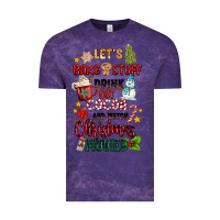Cloud Purple let's bake stuff drink hot cocoa and watch christm Vintage Tee - MaliasSmallBusiness