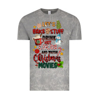 Cloud Rock let's bake stuff drink hot cocoa and watch christm Vintage Tee - MaliasSmallBusiness