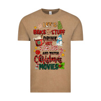 Vintage Coffee let's bake stuff drink hot cocoa and watch christm Vintage Tee - MaliasSmallBusiness