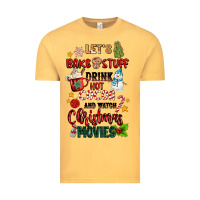 Vintage Mustard let's bake stuff drink hot cocoa and watch christm Vintage Tee - MaliasSmallBusiness