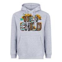 Heather Grey wild child Heavyweight Hoodie - OliviaCreatesArt