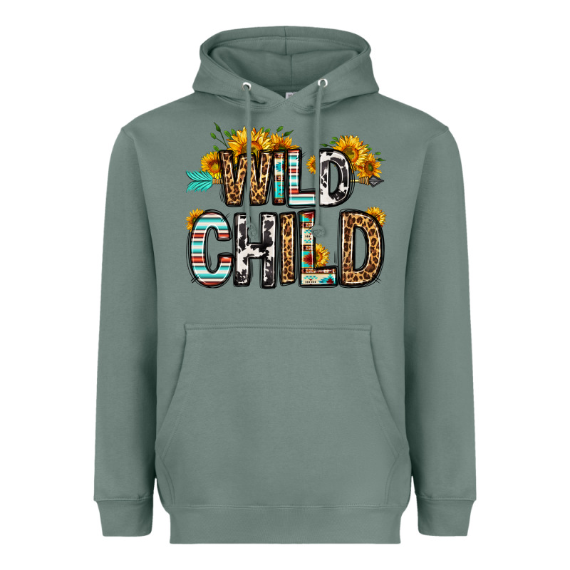 Wild Child Heavyweight Hoodie by OliviaCreatesArt | Teevron