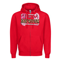 Red im a survivor cancer awareness Zipper Hoodie - CowGirlArtShop
