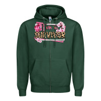 Sports Green im a survivor cancer awareness Zipper Hoodie - CowGirlArtShop