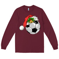 Burgundy Christmas sports Long Sleeve Tee - BarkalooDesign