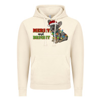 Vintage Artic merry and bright french bulldog Vintage Hoodie - RanaPortraitStore