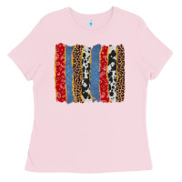 Bubblegum Pink western brushstroke Ladies Tee - AdoDesignShop