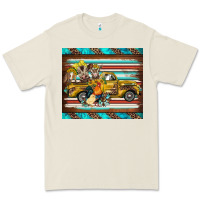 Bone western truck farm animals serape leopard turquoise's Premium Tee - BarkalooDesign