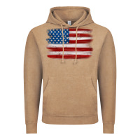 Vintage Coffee american flag distressed background Vintage Hoodie - MaliasSmallBusiness