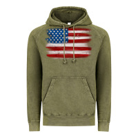 American Flag Distressed Background Vintage Hoodie | Teevron