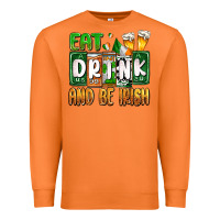 Carrot St. Patrick's Eat drink and be Irish Premium Sweatshirt - OliviaCreatesArt
