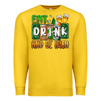 Lemon St. Patrick's Eat drink and be Irish Premium Sweatshirt - OliviaCreatesArt