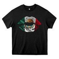 Black mexico lips Heavy Core Tee - AdoDesignShop