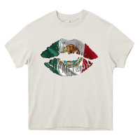 Cream mexico lips Heavy Core Tee - AdoDesignShop