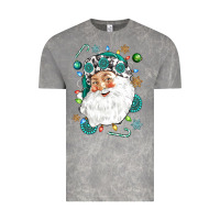 Cloud Rock Western Santa Christmas Vintage Tee - NancyCooperArtShop