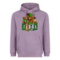 Lavender St. Patrick's Texas map Heavyweight Hoodie - OliviaCreatesArt