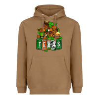 Toasted Coconut St. Patrick's Texas map Heavyweight Hoodie - OliviaCreatesArt