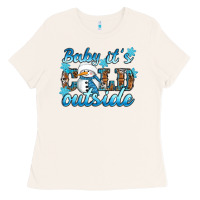Bone Baby it's cold outside Ladies Tee - RanaPortraitStore