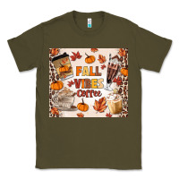 Army Green fall vibes coffee Classic Tee - MaliasSmallBusiness