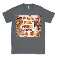 Charcoal Heather fall vibes coffee Classic Tee - MaliasSmallBusiness