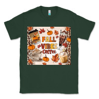 Sports Green fall vibes coffee Classic Tee - MaliasSmallBusiness