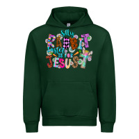 Forest Green Silly Rabbit Easter Is For Jesus Urban Hoodie - CowhideDigitalArt