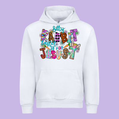 Silly Rabbit Easter Is For Jesus Urban Hoodie Designed By Cowhidedigitalart