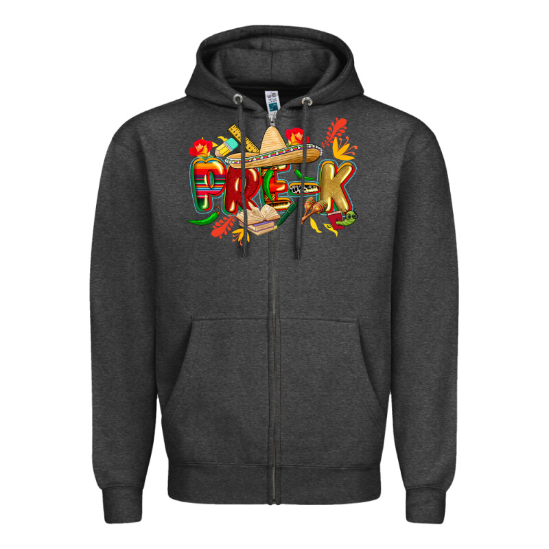 Cinco De Mayo Pre K Zipper Hoodie by CowGirlArtShop | Teevron