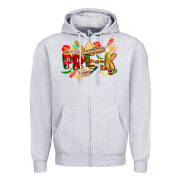 Heather Grey cinco de mayo pre k Zipper Hoodie - CowGirlArtShop