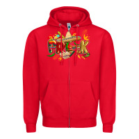 Red cinco de mayo pre k Zipper Hoodie - CowGirlArtShop