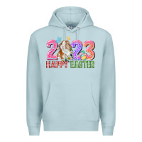 Blue Mist 2023 Happy Easter Premium Hoodie - CowGirlArtShop