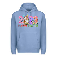 Colony Blue 2023 Happy Easter Premium Hoodie - CowGirlArtShop